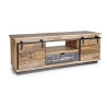 MUEBLE TV MADERA DE MANGO BASE DE METAL