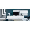 MUEBLE TV 2 PUERTAS 2 CAJONES PANEL DE FONDO