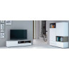 MUEBLE TV Y VITRINA 4 PUERTAS 3 CAJONES 3 HUECOS