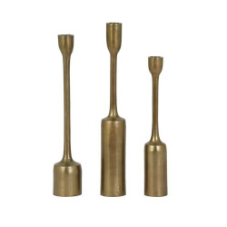 CANDELABRO METAL ORO VIEJO (SET 3)