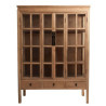 VITRINA COLOR NATURAL MADERA OLMOS ESTILO COLONIAL
