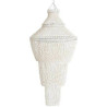 VICAL HOME / LAMPARA TECHO FABRICADO EN CONCHA COLOR BLANCO ROTO ESTILO NORDICO