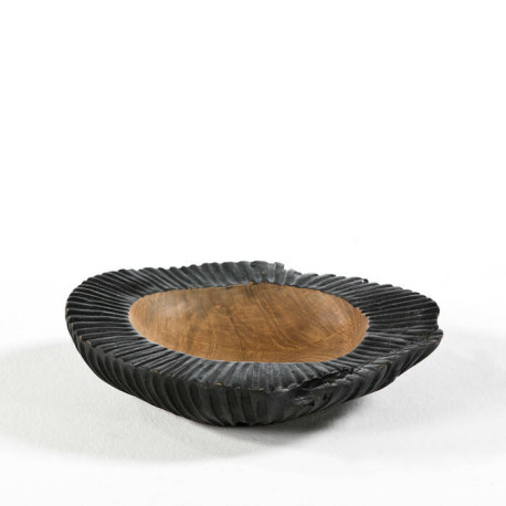 BOWL 30 CM APROX. MADERA NATURALNEGRO