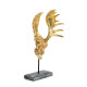 FIGURA 38X21X62 METAL NEGRORESINA GRISDORADO