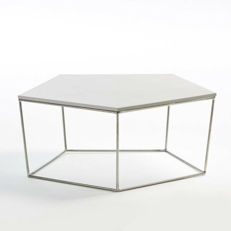 MESA DE CENTRO 95X90X38 ACEROMDF BLANCO