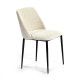 SILLA 56X52X77 METAL NEGROTELA BLANCO