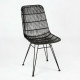 SILLA 57X45X88 METALMIMBRE NEGRO