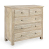 COMODA 5 CAJONES MADERA MANGO