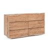 COMODA 6 CAJONES MADERA ACACIA