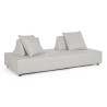 SOFA 3 PLAZAS EXTERIOR GRIS ESTRUCTURA DE ALUMINIO DESENFUNDABLE
