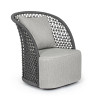 SILLON EXTERIOR GIRATORIO TEJIDO CUERDA POLIPROPILENO COJINES CONTRA LIQUIDOS