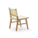 SILLA 50X53X81 MADERA TECA/TEJIDO NYLON BEIGE