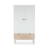 ARMARIO 2 PUERTAS 1 CAJON DM PINO BLANCO/BLANCO-CERA