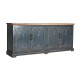 BUFFET RECTANGULAR SUZARA EN COLOR AZUL/NATURAL DE ESTILO PROVENZAL