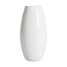 VICAL HOME / JARRON DONET EN COLOR BLANCO BRILLO DE ESTILO ART DECO