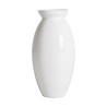 VICAL HOME / JARRON DONET EN COLOR BLANCO BRILLO DE ESTILO ART DECO