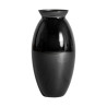 VICAL HOME / JARRON DONET EN COLOR NEGRO BRILLO DE ESTILO ART DECO