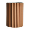 VICAL HOME / JARRON PLISSE STONE EN COLOR MARRON DE ESTILO ART DECO