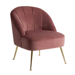 SILLON OSSERA EN COLOR ROSA DE ESTILO SHABBY CHIC