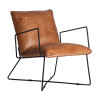 VICAL HOME / SILLON SENEY EN COLOR MARRON DE ESTILO VINTAGE