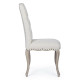 SILLA TAPIZADA BEIGE CAPITONEADA ESTRUCTURA MADERA CAUCHO