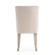 SILLA TAPIZADA LINO BEIGE ESTRUCTURA MADERA ROBLE