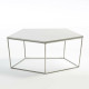 MESA DE CENTRO 95X90X38 ACEROMDF BLANCO