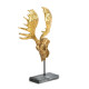 FIGURA 38X21X62 METAL NEGRORESINA GRISDORADO