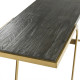 CONSOLA 152x42x79 MADERA MARRON OSCURO/METAL DORADO