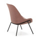 SILLON 73X74X92 METAL NEGROTELA SAN REMO-700 ROSA