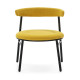 SILLA 59X59X70 METAL NEGROTELA HE578-10 AMARILLO