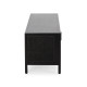 MUEBLE TV 160x42x48 MADERA NEGRO/RATAN NEGRO