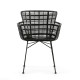 SILLA 55X62X80 METAL NEGROMIMBRE NEGRO