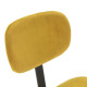 SILLA 46X60X82 METAL NEGROTERCIOPELO AMARILLO