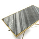 MESA DE CENTRO 106X60X47 MARMOLMETAL DORADO