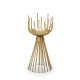 CANDELABRO 12X12X27 METAL DORADO