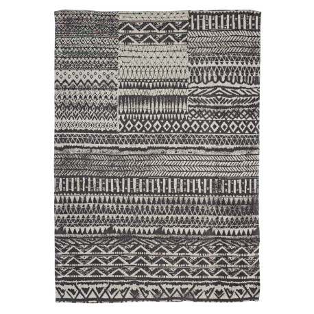 ALFOMBRA RECTANGULAR FELPILLA Y POLIESTER ESTILO ETNICO