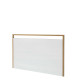 CABECERO 160x3x100 MADERA BLANCO/METAL DORADO