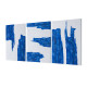 LIENZO SET/3 90/ 270x5x120 AZUL/BLANCO