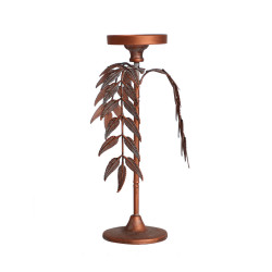 CANDELABRO PALMERA LUCERNA MATERIAL HIERRO