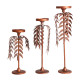 CANDELABRO PALMERA LUCERNA MATERIAL HIERRO