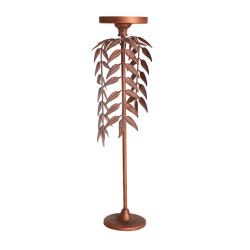 CANDELABRO PALMERA LUCERNA MATERIAL HIERRO