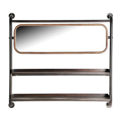 ESPEJO STRAW MATERIAL HIERRO