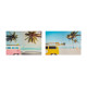 LIENZO SET 2 BEACH MATERIAL LIENZO IMPRESO