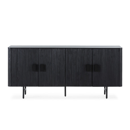 APARADOR 192x45x85 MADERA/METAL NEGRO