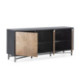 APARADOR 193x45x81 MADERA NATURAL/NEGRO/METAL PLATEADO MATE