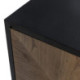 APARADOR 193x45x81 MADERA NATURAL/NEGRO/METAL PLATEADO MATE