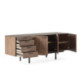 APARADOR 194x56x76 MADERA NATURAL/METAL NEGRO