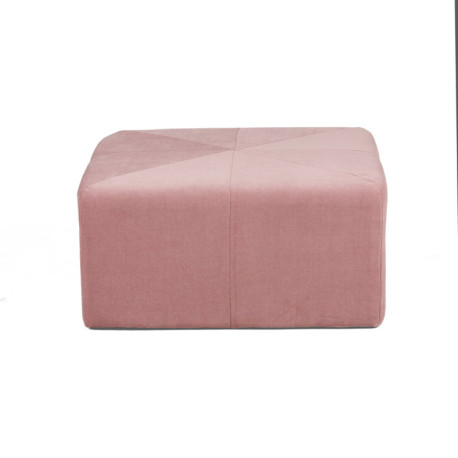 PUFF 80x80x36 TELA TERCIOPELO ROSA