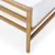 REPOSAPIES 78x60x44 MADERA TECA/TELA BLANCO